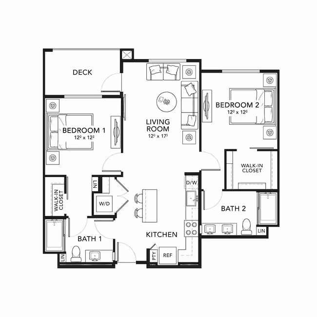 Plan B2 103 floor plan